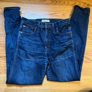 Madewell 10” high riser skinny skinny jeans size 27